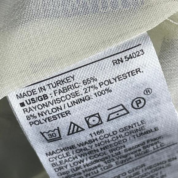 NWT Banana Republic One-Shoulder Bow Sheath Dress Womens Sz 10 Blue Ivory Stripe - Picture 10 of 11